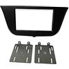 Electric House Kit montaggio Mascherina autoradio monitor adattatore cornice stereo per Iveco Daily 2015> doppio 2 din nero MS474