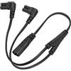 CCYLEZ sdoppiatore cavo c7, Cavo IEC320 da C8 a Dual C7, 1 in 2 out Cavo di Alimentazione Diviso da C8 a C7 Y con Copertura in PVC per Monitor LCD, Lampade da Scrivania, Altoparlanti