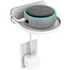 Volwco Outlet, Amazon Echo DOT Holder da Parete con Organizer per Cavi, per Bagno e Camera da Letto, Design salvaspazio per Echo DOT 2a/3a Generazione, Altoparlanti Google, Cuffie, telefoni cellulari