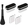 Tewzafiya Coperchio per porta di ricarica - 2 pezzi impermeabile portatile USB C - tappo antipolvere per porta di ricarica tipo C - per telefono cellulare tablet esterno casa lavoro viaggio palestra