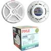 GK SOUND KIT SET PER PYLE PLMRX77 2 altoparlanti bianchi a 2 vie marini, 140 watt rms 280 watt max, 19,4 cm 194 mm 7,7, impermeabili, ottimi per piscina, barca, ristorante hotel pub disco, a coppia