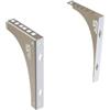 Stalflex Montaggio a parete Armadio Rack 2U - Ripiano Rack Realizzato in Acciaio - Rack e Armadietti per Apparecchiature di Rete - Compatibile con le apparecchiature di rete Rack