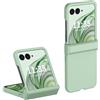 QINOUK Cover per Motorola Razr 50 Ultra, Antiurto PC Ultrasottile, Protettiva Antigraffio - Verde Menta