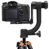 SailorMoon 360 gradi Panorama Gimbal Testa Treppiede professionale 1/4 in alluminio e ABS con capacità di carico 20 kg e rotazione a 360°, testa panoramica a 360°, per fotocamere DSLR, sport fotografia di