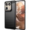 TingYR Cover per Motorola Edge 50 Ultra, Ultra Sottile di Gomma, Ottima Cover Antiurto TPU Flessibile, Custodia Case per Motorola Edge 50 Ultra Smartphone.(Nero)