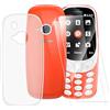ESACMOT Custodia TPU Stampata + 2 Pellicole in Vetro Temperato Compatibili con Nokia 3310 2017, Cover Artistica Slim Antigraffio Antishock, Protezione Totale
