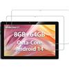 generic Pellicola protettiva in vetro temperato per tablet Android BYXSB EUA10L01 da 10, alta trasparenza, resistente ai graffi, anti-impronte (confezione da 2)