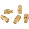 Akozon 5 pezzi SMA maschio a RP-SMA femmina Set adattatore connettore adattatore coassiale RF per antenne Cavo coassiale per dispositivi wireless