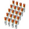 vhbw 20x batteria AAA micro compatibile con Gigaset CL390, CL390HX, CL390A, CE575HX telefono fisso cordless (1000mAh, 1,2V, NiMH) arancione/bianco