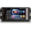 Erisin 8-Core 4GB+64GB Android 14 Autoradio per Jeep Compass Grand Cherokee Patriot Chrysler 300C Dodge Journey Avenger 7 Schermo Tattile Supporta GPS Navigatore CarPlay Android Auto DAB+ Bluetooth