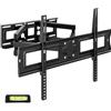 tectake® Supporto TV Parete Universale, Staffa Televisione Inclinabile e Girevole Adatto da 32-100 pollici, braccio monitor per TV 40 pollici, Supporto Televisore VESA da 600x400, Carico Max 120kg