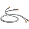 QED Performance Audio 40i, cavo audio stereo RCA per collegare 2 connettori phono a 2 phono, con tecnologia QED Solid Complementary Conductor™ e connettori RCA Anamate™ 1 m Nero