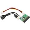 Bewinner Connettore per unità Floppy da 1,44 MB da 3,5 Pollici, Scheda PCB Adattatore Cavo da 34 Pin a USB con Cavo di Alimentazione, Plug And Play, Connettore per unità Floppy da 3,5