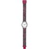 HIP HOP Orologio HWU0746 DONNA METAL quadrante MONO-COLORE BIANCO movimento SOLO TEMPO - 3 LANCETTE QUARZO e CINTURINO SILICONE E METALLO FUCSIA