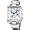 LOTUS Orologio Uomo Analogico Acciaio Inox 316L Argento - Quarzo - Cronografo - Vetro Minerale - Impermeabile 5 ATM 18850/1 Special Prices