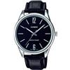 Casio Men's MTPV005L-1B Silver Leather Japanese Quartz Fashion Watch