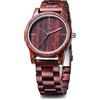 LeeEv Orologi in legno Uwood Series 40 mm Unisex Orologio in legno naturale fatto a mano con confezione regalo e fascia regolabile