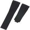 ROUREOX 20Mm Cinturino Ricambio Silicone Colorato, Gomma Con Fibbia In Metallo per Rolex Submariner/GMT/Daytona/Yacht-Master/Explorer I/II-Nero Senza Fibbia 20MM