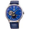 ORIENT Sun & Moon Watch - Orologio da polso da uomo automatico a carica manuale elegante in acciaio o pelle con funzione giorno e notte