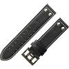 ROUREOX Cinturino di'Orologio in Pelle Autentica Fermo in Acciaio Inoxydabile Cinturino di Sostituzione in Pelle di Vacca di'Orologio per HAMILTON H70595593 H70655733