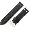 ROUHO Morbida Vera Pelle Cinturino Orologio Ricambio Cinturino, Doppia Fibbia ad Ardiglione per Hamilton Khaki Field H70595593 & H70655733