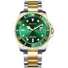 Haonb Orologi Da Polso,Green Water Ghost Steel Con Orologio Luminoso, C