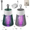 BAInuai Helvebuzz Per Zanzare, Impermeabile Mozz Guard Zanzara Zapper, Helvebuzz Trappola Per Zanzare, Antizanzare Elettrico Portatile, for Home, Camping, Picnic (Green+Grigio)