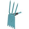 Gardena Zappa combisystem: Zappa con lama dritta, 3 denti, larghezza di lavoro 9 cm, in acciaio di alta qualità, rivestita con Duroplast (3219-20)