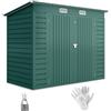 Outsunny Casetta da Giardino 2.7m² in Acciaio Zincato Verde