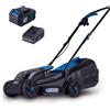 Scheppach Rasaerba a batteria Scheppach BC-MP320-X 20 V Brushless Rasaerba a batteria 32 cm Larghezza di taglio per 250-300 m2 Regolazione dell'altezza di taglio da 20-60 mm Cesto da 30 L Serie IXES 20 V con