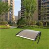 HUOLE Tetto per Robot Tosaerba,Robotic Lawnmower Garage,Carport per rasaerba robotizzato, Garage per Tosaerba Robot, Protezione da Pioggia in policarbonato (100 * 78 * 50 cm (Marrone))