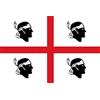 bandiera Sarda 4 Quattro Mori Bianca Sardegna 90x150 Polyester Flag Grande Italy