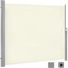 WOLTU Paravento Esterno, Tenda Laterale Retrattile, 180x350 cm, Frangivista, Protezione Solare & Antivento, per Giardino, Balcone, Terrazza, Patio, Crema
