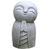 MERIGLARE Statua di Jizo in Resina Carina Little Jizo Buddha per Ornamenti da Esterno per Scrivania da Giardino