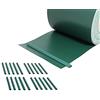 Melko 35 m PVC recinzione verde protezione privacy Rotolo di pellicola opaca a doppia asta Tappetini recinzione NEU