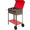 PEBSHOP Barbecue A Carbone in Ferro Verniciato (CM 40 X 70 X H 90)