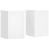 vidaXL Supporti per Piante 2 pz Bianchi 20x20x30 cm Legno Multistrato, Supporto per Fiori, Porta Fiori, Supporto per Piante da Interno, Porta Piante