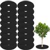 M METERXITY 16pz Anelli Copri Alberi Tessuto Non Tessuto, 5,9 Copertura Albero Erbacce Adatto per Anello Pacciamatura Alberi Giardino/Tappetino Pacciamatura Anelli Alberi (Nero Rotondo)