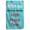 CUDIYST Bandiera Verticale Personalizzato Usa il tuo testo Personalizzate o il tuo Logo/Foto Stampa singola o fronte/retro Varie dimensioni disponibili - Adatto per uso interno ed esterno