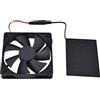 Folanda Ventilatore Alimentato a Pannello Solare, Mini Ventilatore Impermeabile da 4,7 Pollici 5V 3W, Ventilatore di Scarico Ad Energia Solare per Serra, Cucce per Cani, Pollai, Capanni, Case per Animali