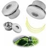 Joparri 2 pezzo Alluminio Testina Decespugliatore, Alluminio Testina Decespugliatore con Filo Nylon, Testina Decespugliatore Universale, Grass Brush Cutter Accessori, per Sostituire Le Parti Del Tosaerba