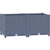 vidaXL Fioriera Rialzata 80x40x38 cm in Polipropilene