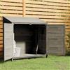 Rantry Casetta Porta Attrezzi Antracite 102x52x112 cm in Legno massello di Abete