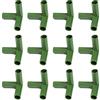 CHEOTIME 11mm Connettori per la Costruzione di telai per Serre, Raccordo per Tubi in plastica Attrezzo per Giunti da Giardinaggio Tubo antigoccia Supporti per Fiori Pali per Piante (A1)