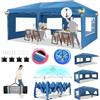HOTEEL Gazebo 3x6 Pieghevole Impermeabile Con 6 Pareti Gazebo Esterno Resistente Robusto Professionale Richiudibile Per Feste, Matrimoni, Mercato, Con 4 Sacchi Di Sabbia E Borsa Per Il Trasporto