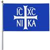 Generic Bandiera Da Balcone Ic Xc Nika Cross Christogram Orthodox Eastern Christianity Premium Bandiera Verticale Non Sbiadisce Outdoor Bandiera Per Festival All'Esterno Feste 90X152CM