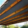 Tecplast Telo per Pergola Grigio antracite 2x3 m - Garantia de 5 anni TECPLAST - LP506PR - Copertura Impermeabile in PVC per Pergola, Pergolato o Gazebo