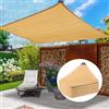 Generic Rete Ombreggiante Vela Parasole Beige Tenda Parasole Beige Tessuto Ombreggiante per Piante Rete Telo Ombra con Occhielli per Giardino, Serra, Pergolato, Cortile, Terrazza(3x3.0m)