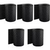 PINTO FERRAMENTA E-COMMERCE Pinto FERRAMENTA Striscia Frangivento Frangisole Rattan Schermatura Privacy Balcone Ringhiera Cancelli Terrazzi Pannelli Recinzioni Esterno PVC h19cm x 2.0mt Fascette Omaggio (5, Nero)