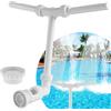 KTCINA Fontana d'acqua a doppio spray regolabile per piscina, 50 x 19 x 39 cm, fontana con adattatore, molto resistente, accessorio per fontana da piscina, spruzzatore a cascata per acqua calda e fredda